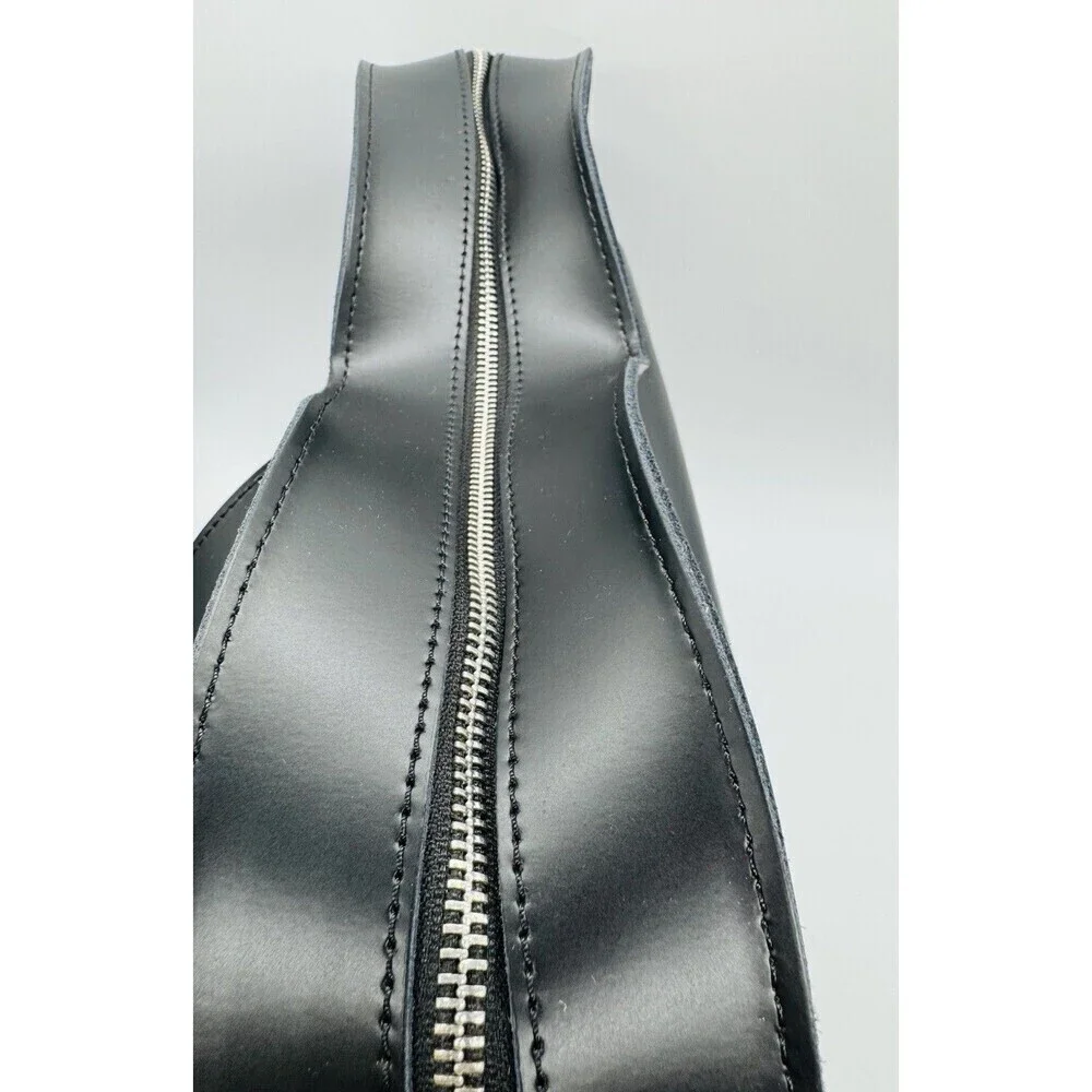 DR. MARTENS Black Heart Shaped Leather Crossbody Bag / Convertible Backpack